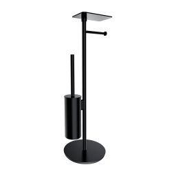 Omnires Modern Project stojak na papier ze szczotką toaletową czarny mat MP60820BL