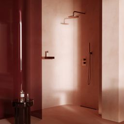 Omnires Uni koszyk łazienkowy miedź szczotkowana UN10335CPB