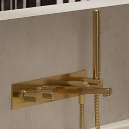 Omnires Contour bateria wannowo-prysznicowa podtynkowa złoty szczotkowany CT8037/1GLB
