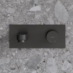 Omnires Contour bateria umywalkowa podtynkowa antracyt CT8015AT