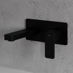 Omnires Baretti bateria umywalkowa podtynkowa czarny mat BA7815BL