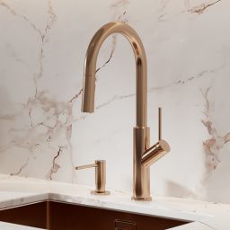 Omnires Bend bateria kuchenna stojąca miedź szczotkowana BE6455CPB