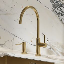 Omnires Y bateria kuchenna stojąca mosiądz szczotkowany Y1251BSB