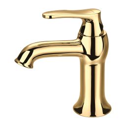 Omnires Art Deco bateria umywalkowa stojąca złota AD5110GL