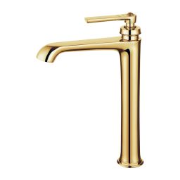 Omnires Armance bateria umywalkowa stojąca wysoka złoty połysk AM5213GL