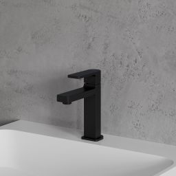 Omnires Baretti bateria umywalkowa stojąca czarny mat BA7810BL