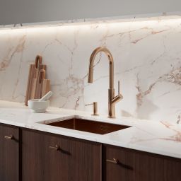 Omnires Bend bateria kuchenna stojąca miedź szczotkowana BE6455CPB