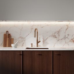 Omnires Bend bateria kuchenna stojąca miedź szczotkowana BE6455CPB