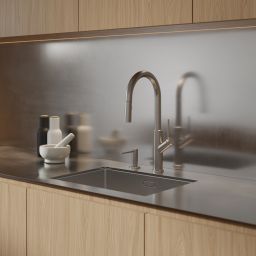 Omnires Bend bateria kuchenna stojąca nikiel szczotkowany BE6455NI