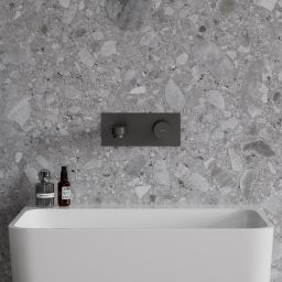 Omnires Contour bateria umywalkowa podtynkowa antracyt CT8015AT