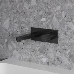 Omnires Contour bateria umywalkowa podtynkowa antracyt CT8015AT