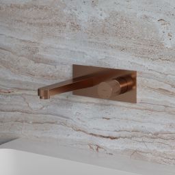 Omnires Contour bateria umywalkowa podtynkowa miedź szczotkowana CT8015CPB