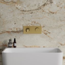 Omnires Contour bateria umywalkowa podtynkowa złoty szczotkowany CT8015GLB