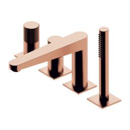 Omnires Contour bateria wannowo-prysznicowa nawannowa miedź szczotkowana CT8032CPB