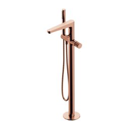 Omnires Contour bateria wannowo-prysznicowa wolnostojąca miedź szczotkowana CT8033CPB