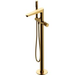Omnires Contour bateria wannowo-prysznicowa wolnostojąca złoty szczotkowany CT8033GLB