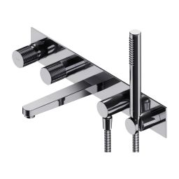Omnires Contour bateria wannowo-prysznicowa podtynkowa chrom CT8037/1CR