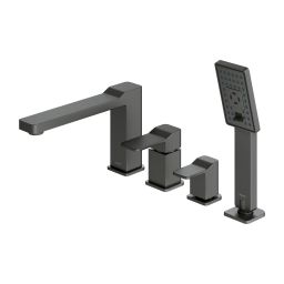 Omnires Slide bateria wannowo-prysznicowa 4-otworowa grafit SL7732GR