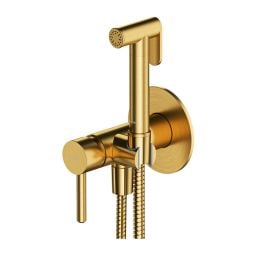 Omnires Y bateria bidetowa z zestawem prysznicowym podtynkowa złoty szczotkowany SYSYBI2GLB