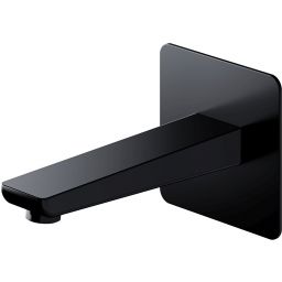 Outlet - Omnires Parma wylewka do baterii ścienna czarny mat WDPARMABL