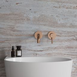 Omnires Y bateria umywalkowa podtynkowa miedź szczotkowana Y1215HLCPB