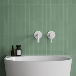 Omnires Y bateria umywalkowa podtynkowa biały mat Y1215HLWM