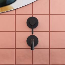 Omnires Y bateria umywalkowa podtynkowa czarna Y1215NBL