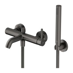 Omnires Y bateria wannowo-prysznicowa ścienna grafitowa Y1231GR