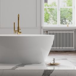 Omnires Y bateria wannowo-prysznicowa wolnostojąca złota Y1233GL