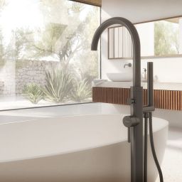 Omnires Y bateria wannowo-prysznicowa wolnostojąca grafit Y1233GR