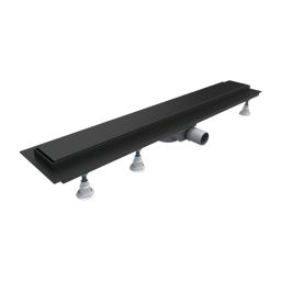 Omnires Lowfix odpływ prysznicowy 70 cm liniowy czarny LOWFIX70GBL