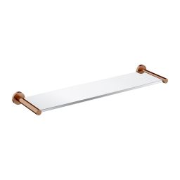 Omnires Modern Project półka łazienkowa 55 cm miedź szczotkowana/szkło MP60930CPB