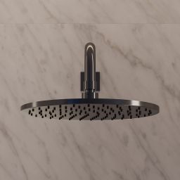 Omnires SlimLine deszczownica 25x25 cm okrągła antracyt WG125CAT