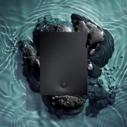 Omnires Aquarock brodzik prostokątny z maskownicą 100x80 cm black lava mat AQUAROCK80-100BLV