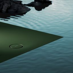 Omnires Aquarock brodzik prostokątny z maskownicą 100x80 cm olive mat AQUAROCK80-100OL