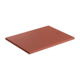 Omnires Aquarock brodzik prostokątny z maskownicą 100x80 cm terracotta mat AQUAROCK80-100TE