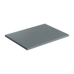 Omnires Aquarock brodzik prostokątny z maskownicą 120x80 cm ash grey mat AQUAROCK80-120AG