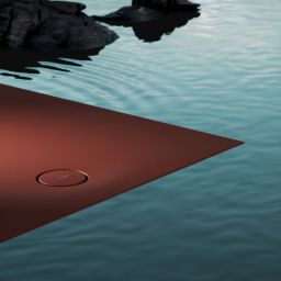 Omnires Aquarock brodzik prostokątny z maskownicą 120x80 cm terracotta mat AQUAROCK80-120TE