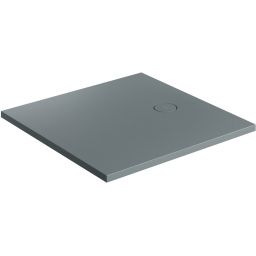 Omnires Aquarock brodzik kwadratowy z maskownicą 80x80 cm ash grey mat AQUAROCK80-KAG