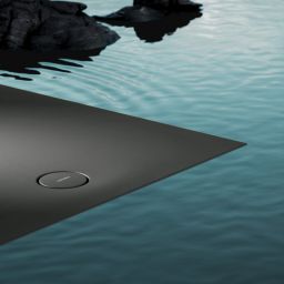 Omnires Aquarock brodzik kwadratowy z maskownicą 80x80 cm ash grey mat AQUAROCK80-KAG