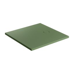 Omnires Aquarock brodzik kwadratowy z maskownicą 80x80 cm olive mat AQUAROCK80-KOL