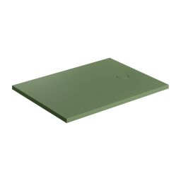 Omnires Aquarock brodzik prostokątny z maskownicą 100x90 cm olive mat AQUAROCK90-100OL