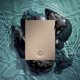 Omnires Aquarock brodzik prostokątny z maskownicą 120x90 cm dune beige mat AQUAROCK90-120DB