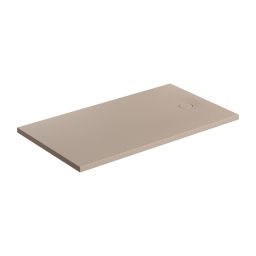 Omnires Aquarock brodzik prostokątny z maskownicą 140x90 cm dune beige mat AQUAROCK90-140DB