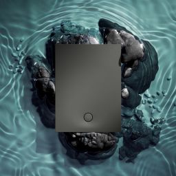 Omnires Aquarock brodzik prostokątny z maskownicą 160x90 cm ash grey mat AQUAROCK90-160AG