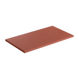 Omnires Aquarock brodzik prostokątny z maskownicą 160x90 cm terracotta mat AQUAROCK90-160TE