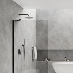 Omnires Y zestaw prysznicowy podtynkowy czarny SYSY18BL