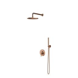 Omnires Y zestaw prysznicowy podtynkowy z deszczownicą miedź SYSY35CP