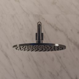 Omnires SlimLine deszczownica 25x25 cm okrągła antracyt WG125CAT