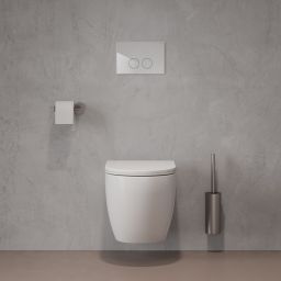 Omnires Strongframe + Minimal stelaż podtynkowy z przyciskiem spłukującym biały połysk do miski WC wiszącej STFWC1MRBP